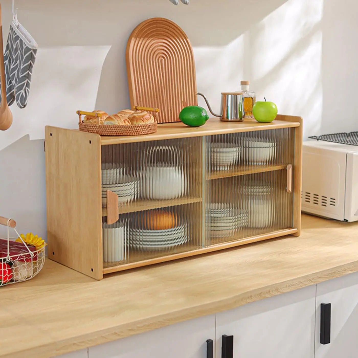 Bamboo Kitchen Countertop Pantry Storage