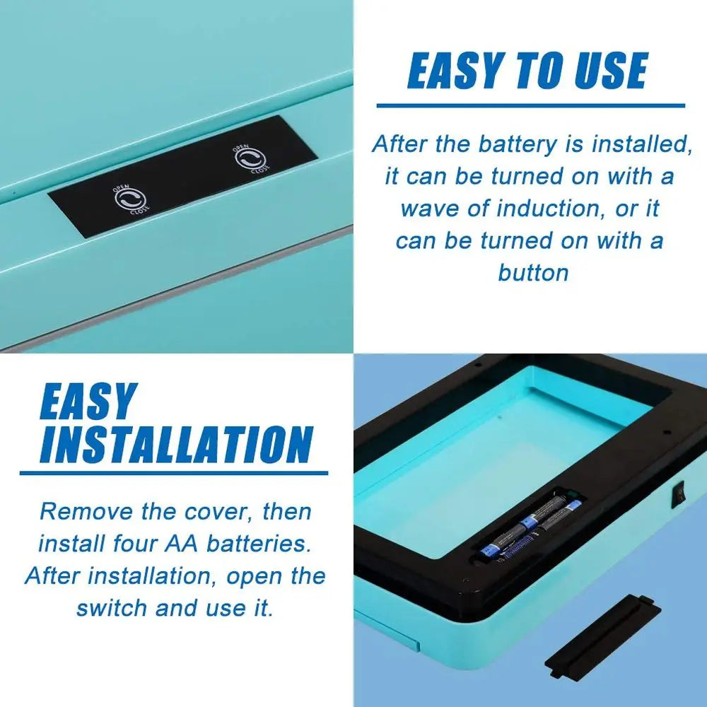 13 Gal Plastic Can Automatic Touch