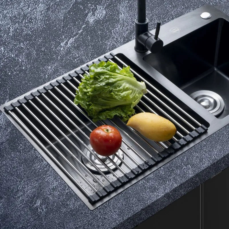 Upgrade Dish Rack Expandable Stainless