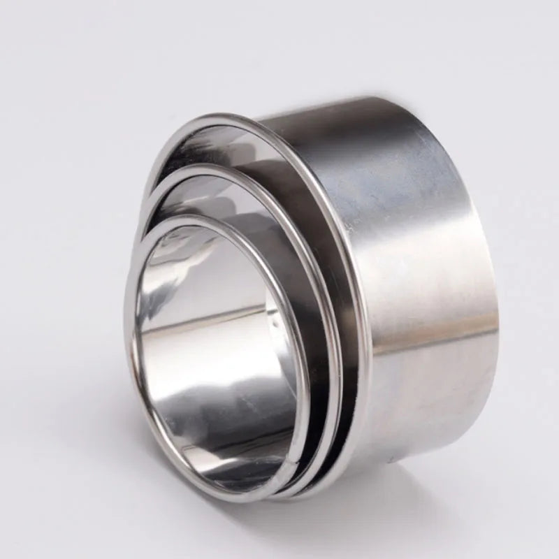 3Pcs Stainless Dough Cutter Molds