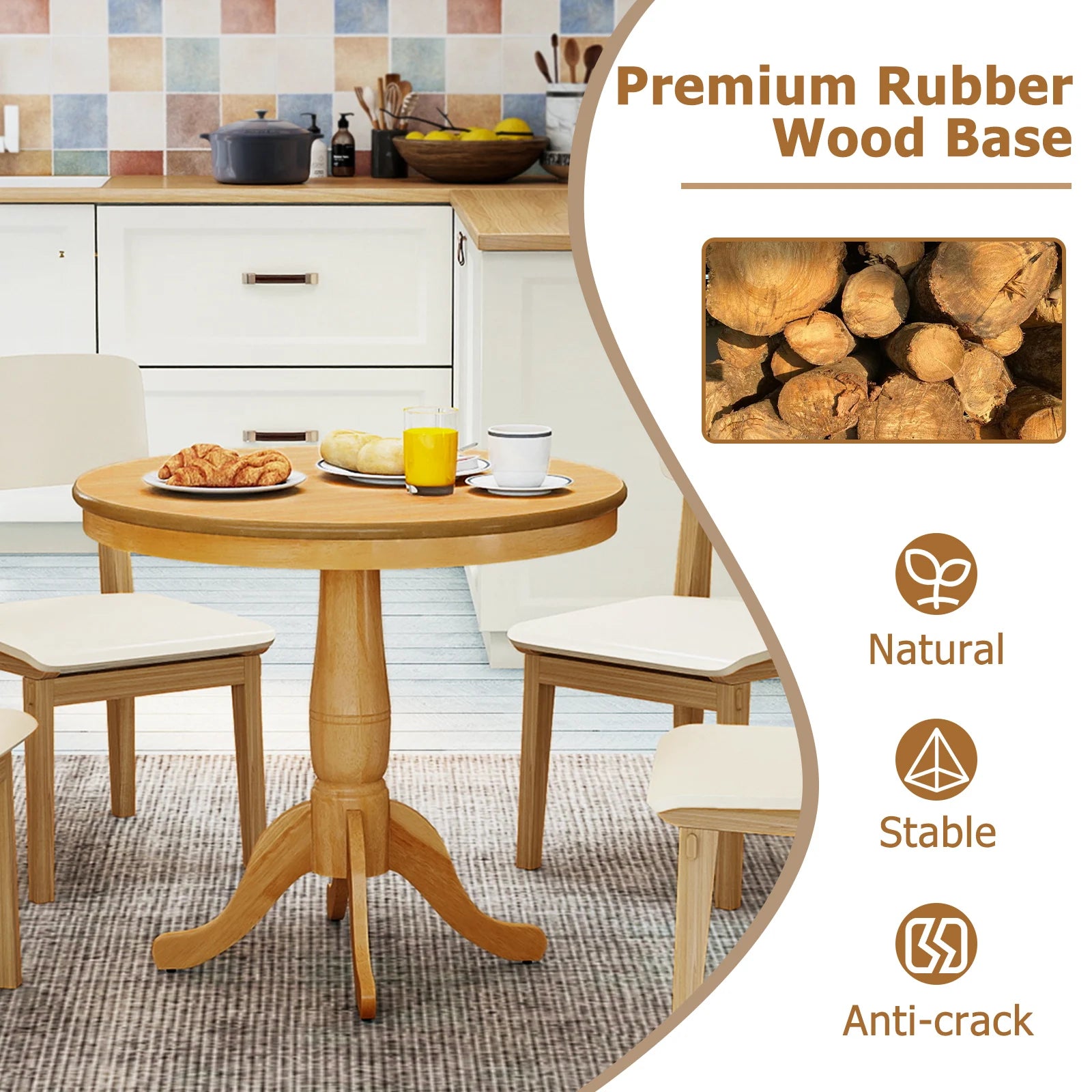 32" Round Pedestal High-Top