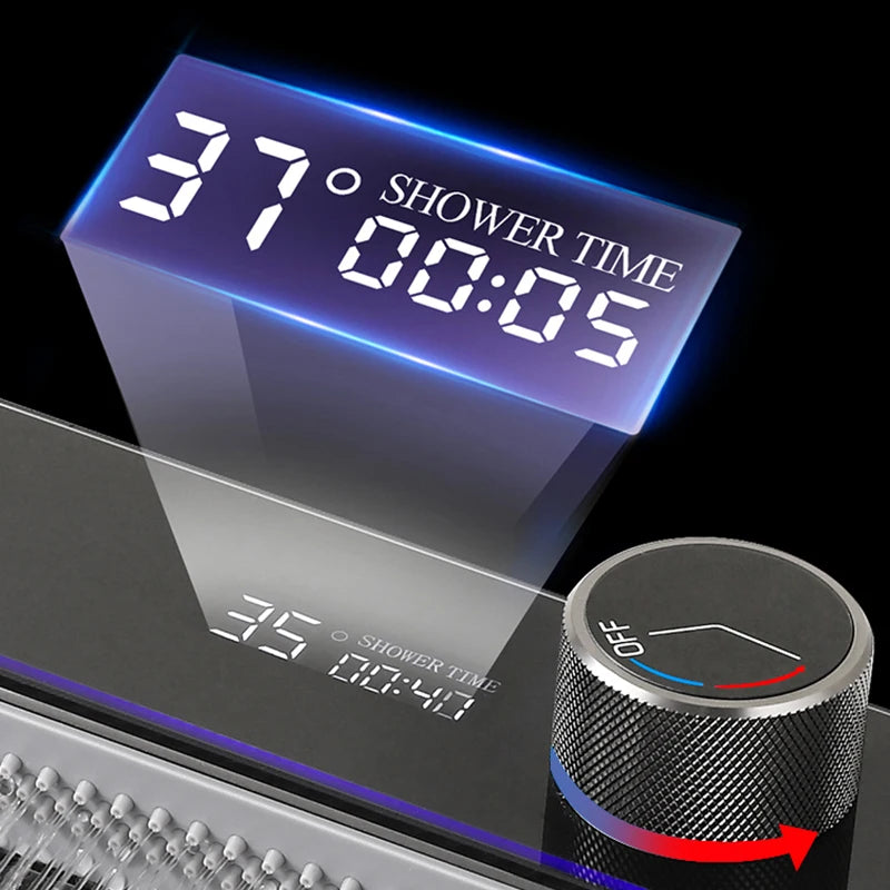 Stainless Waterfall Large Single Digital Display