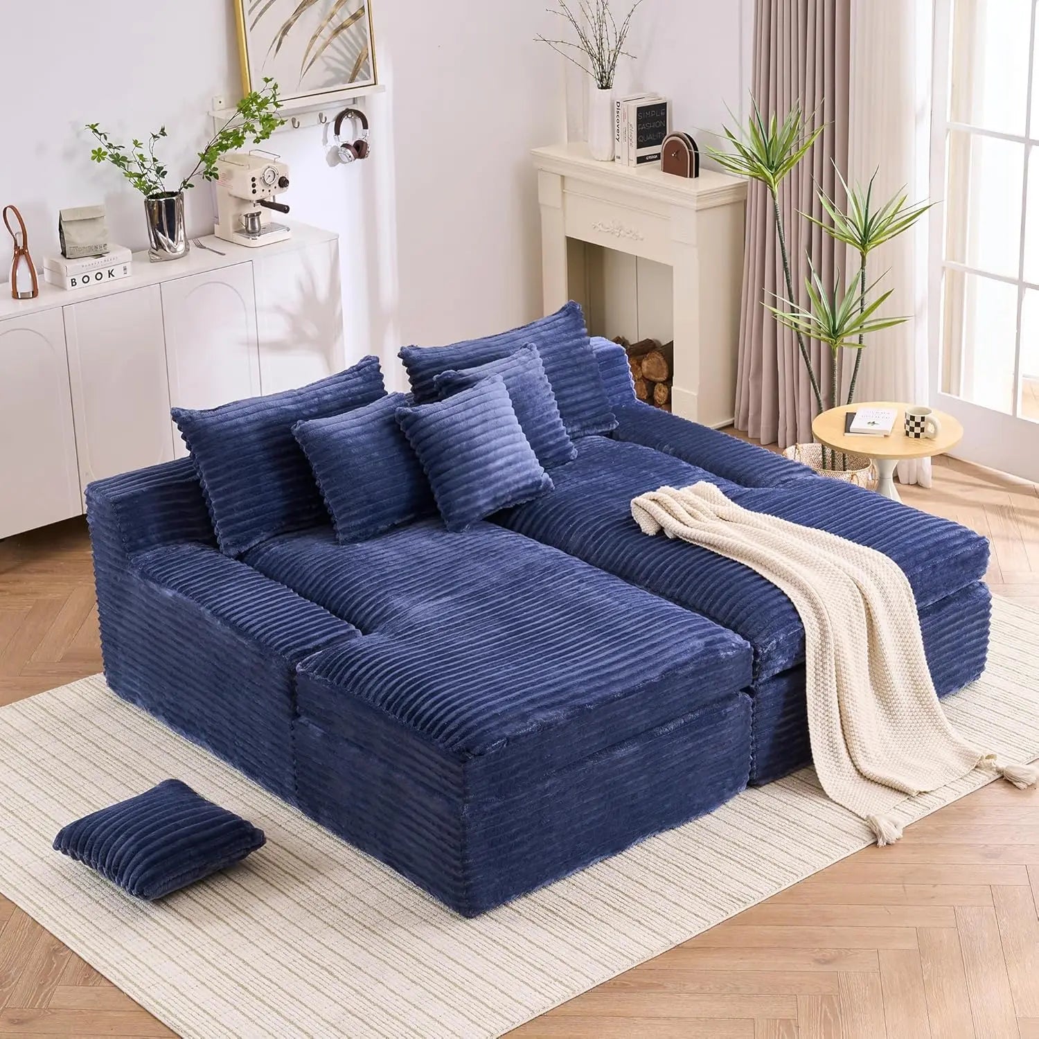 79.52" Boneless Oversized Double Chaise