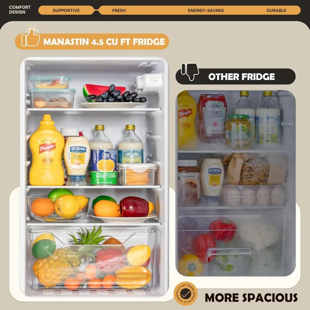 4.5 CF Fridge/Freezer 2 Doors