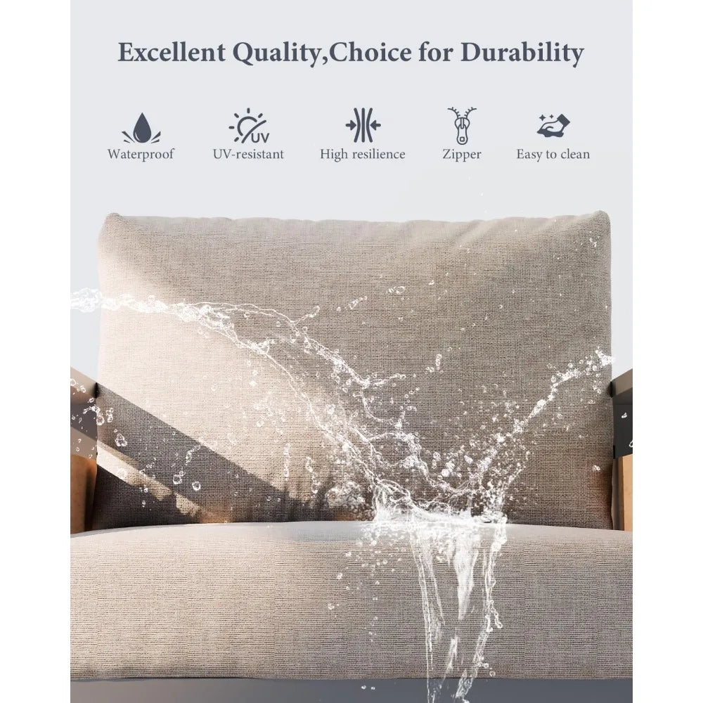 2-piece Aluminum Patio Chairs