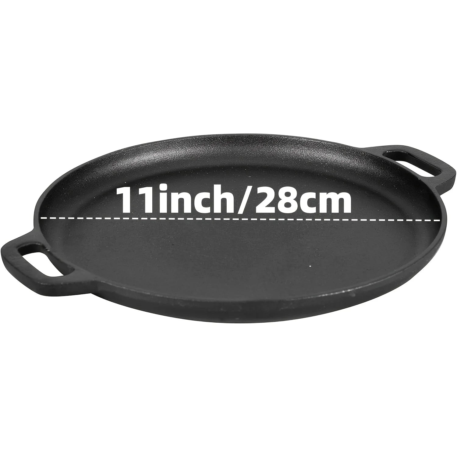 3PCS Cast Iron Skillet Set (6/8/10") Pre-Seasoned, Heavy-Duty