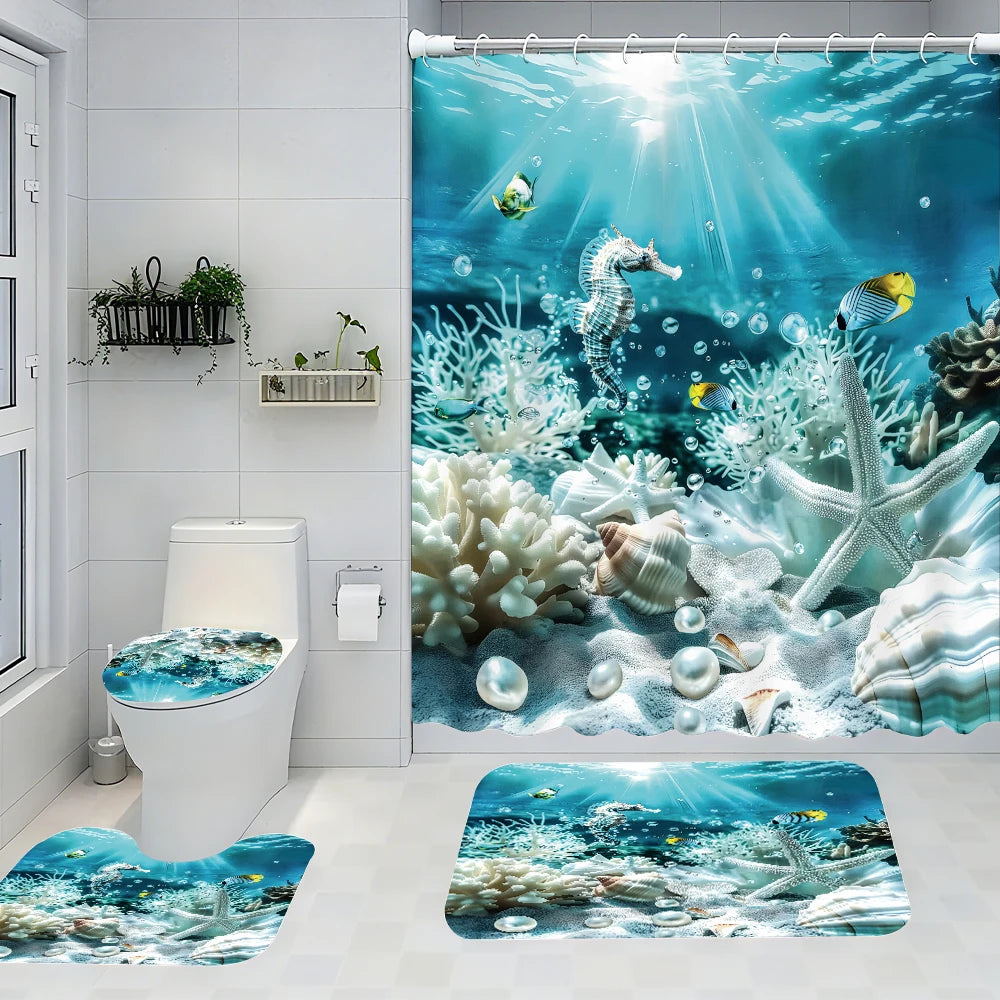 Ocean Bathroom Four-piece Set