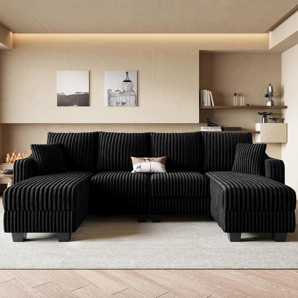 U Shaped Couch w/Reversible Chaises