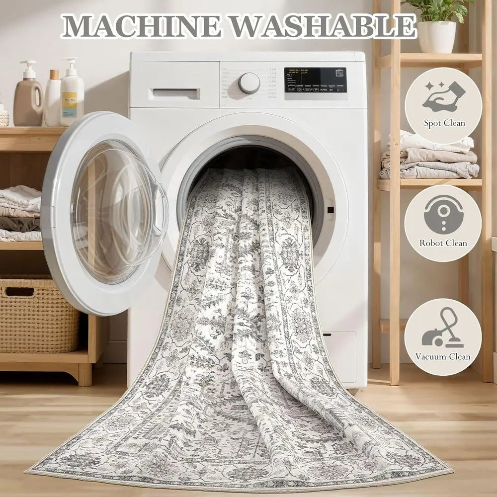 9x12 Washable Soft Vintage Traditional