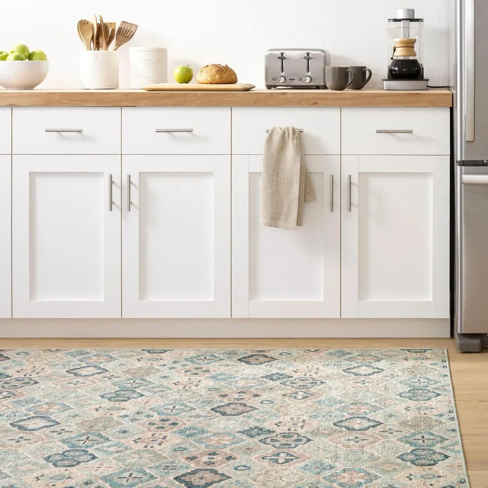 Machine Washable Geometric Rug 4x6