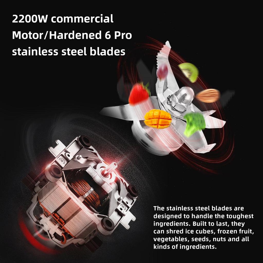 Digital BPA FREE 2L Automatic Program Commercial Blender