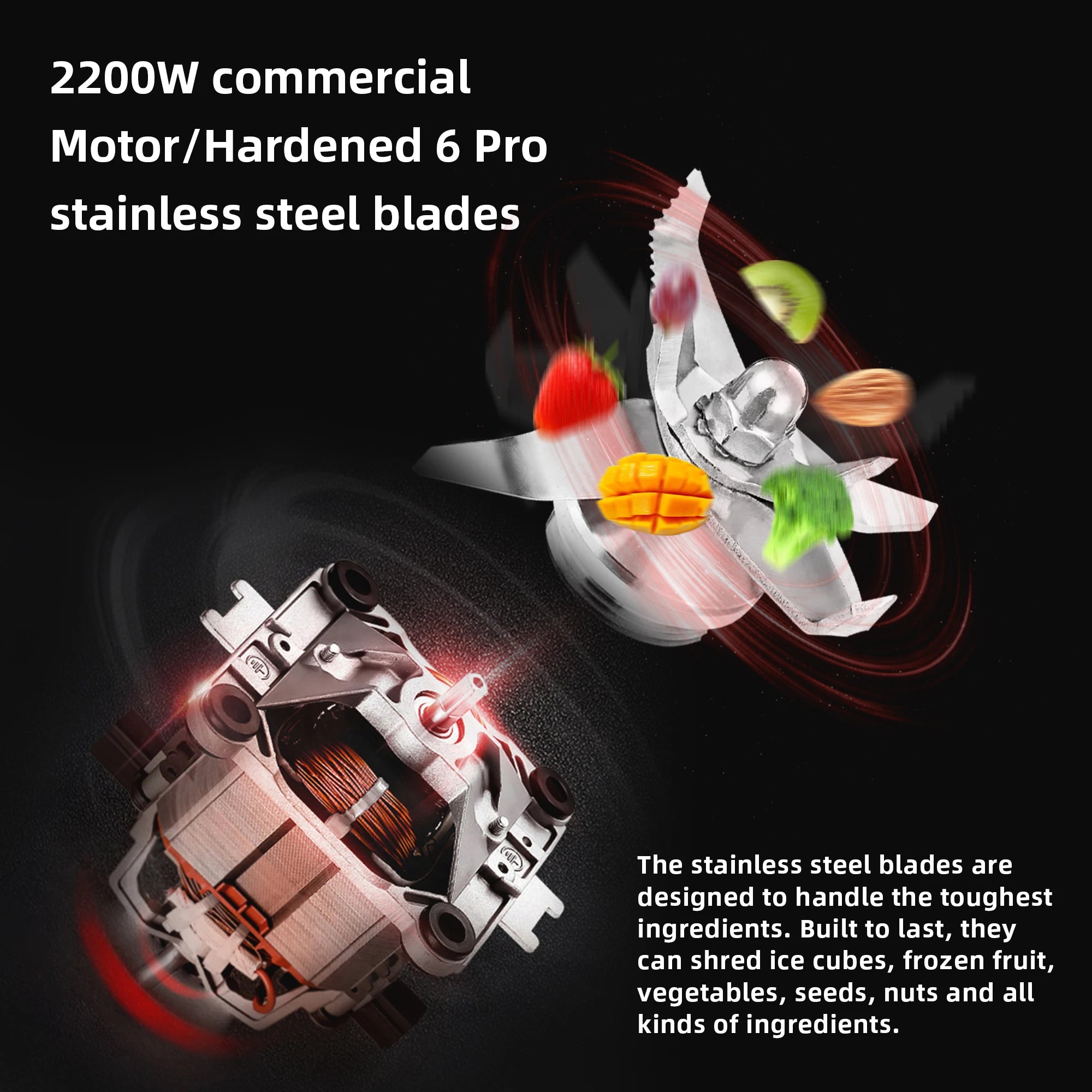 Digital BPA FREE 2L Automatic Program Commercial Blender