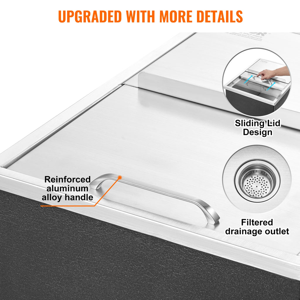 Drop in Ice Chest Stainless Commercial