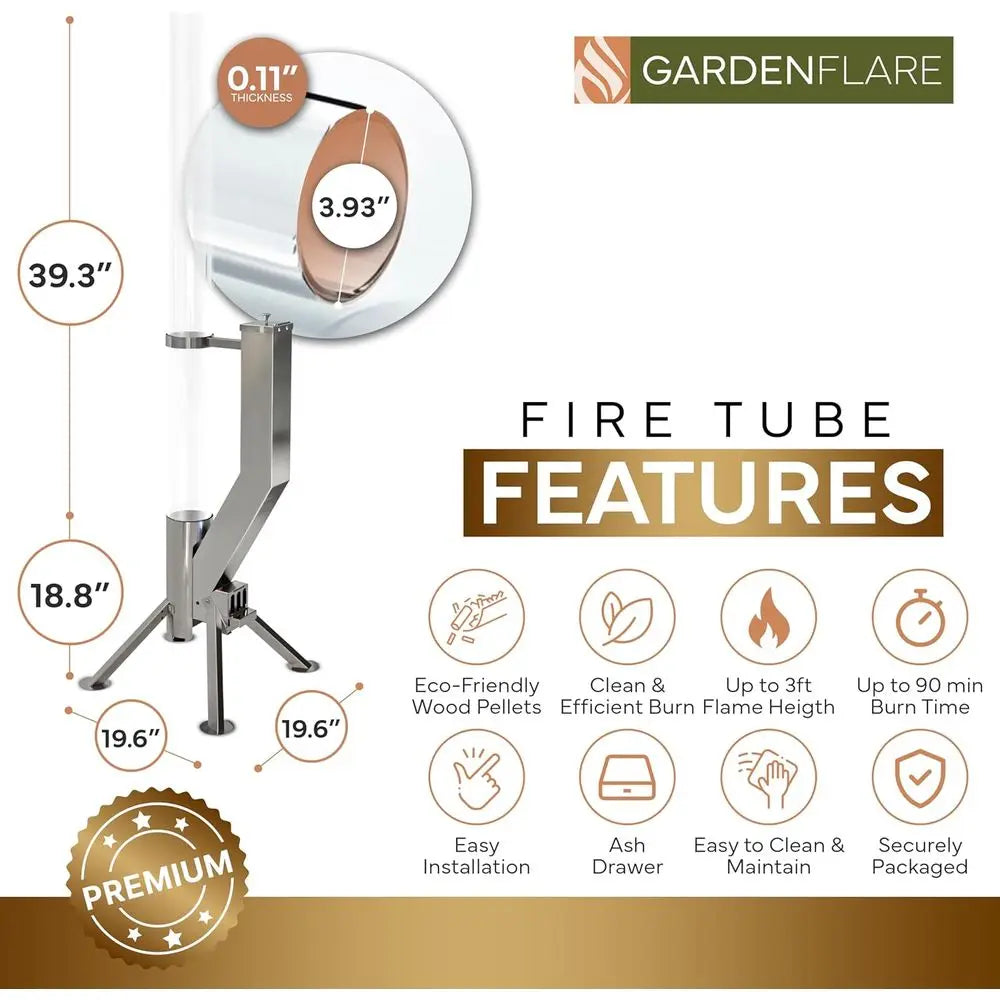 Stainless Pellet Stove/Smokelirt/Patio Heater