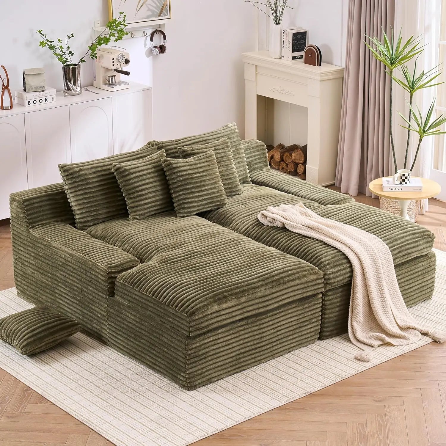79.52" Boneless Oversized Double Chaise