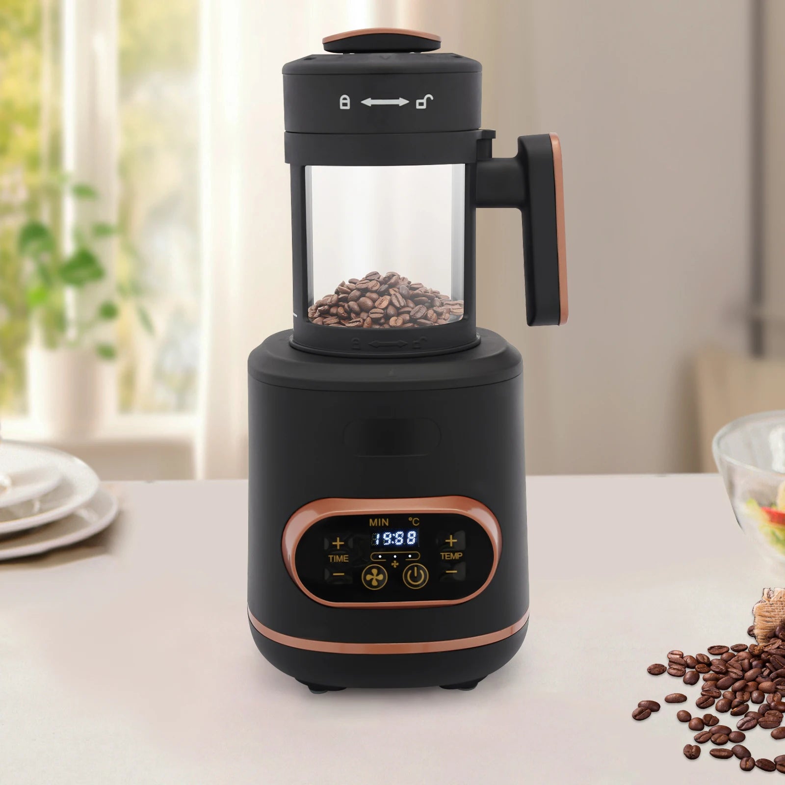 100g Electric Coffee Bean Glass Roaster 110V