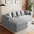 131" Sectional Sofa Cloud