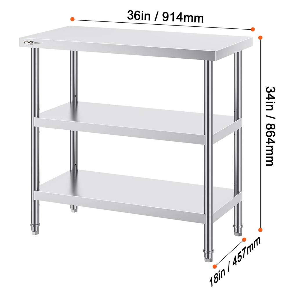 Stainless Food Prep Table Commercial