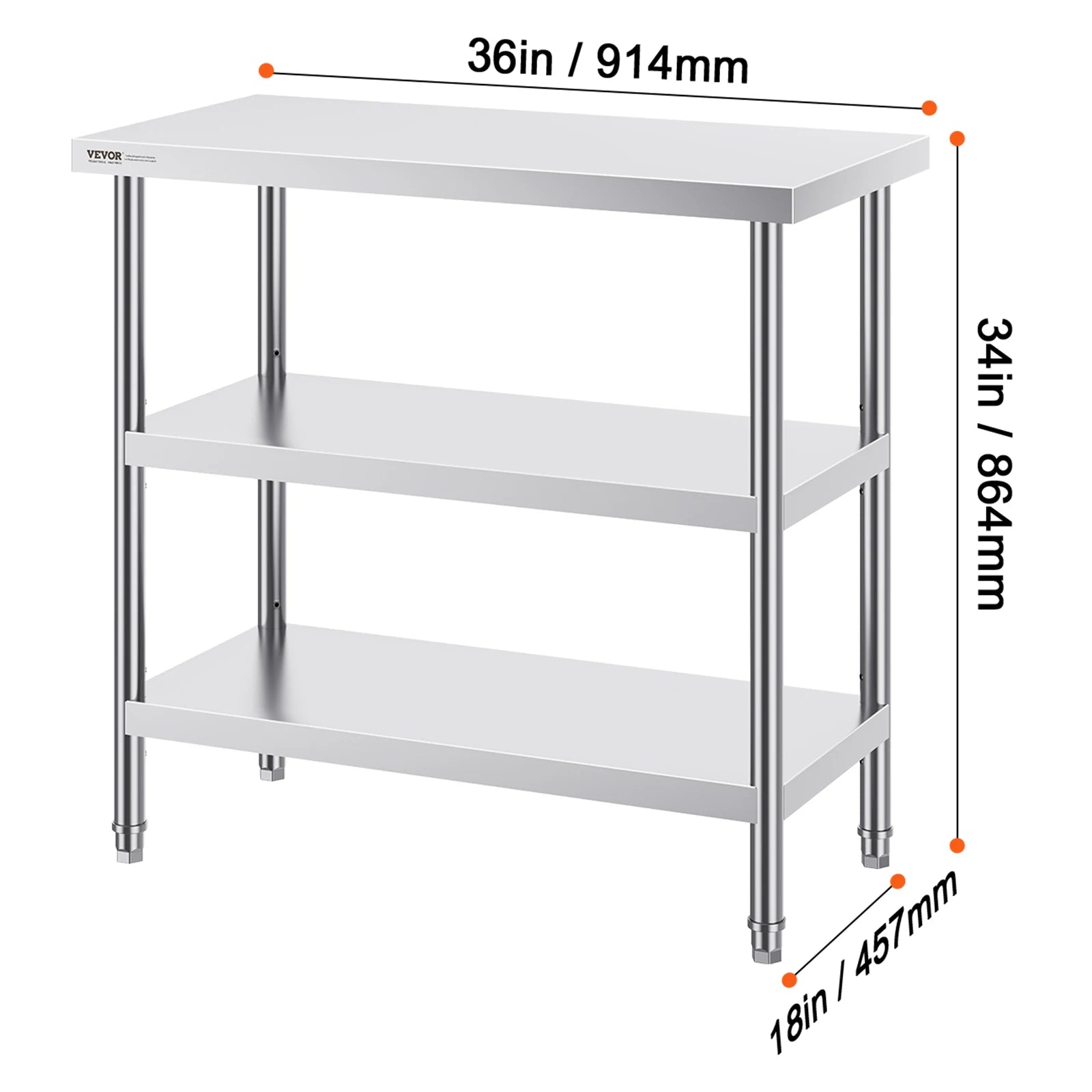 Stainless Food Prep Table Commercial