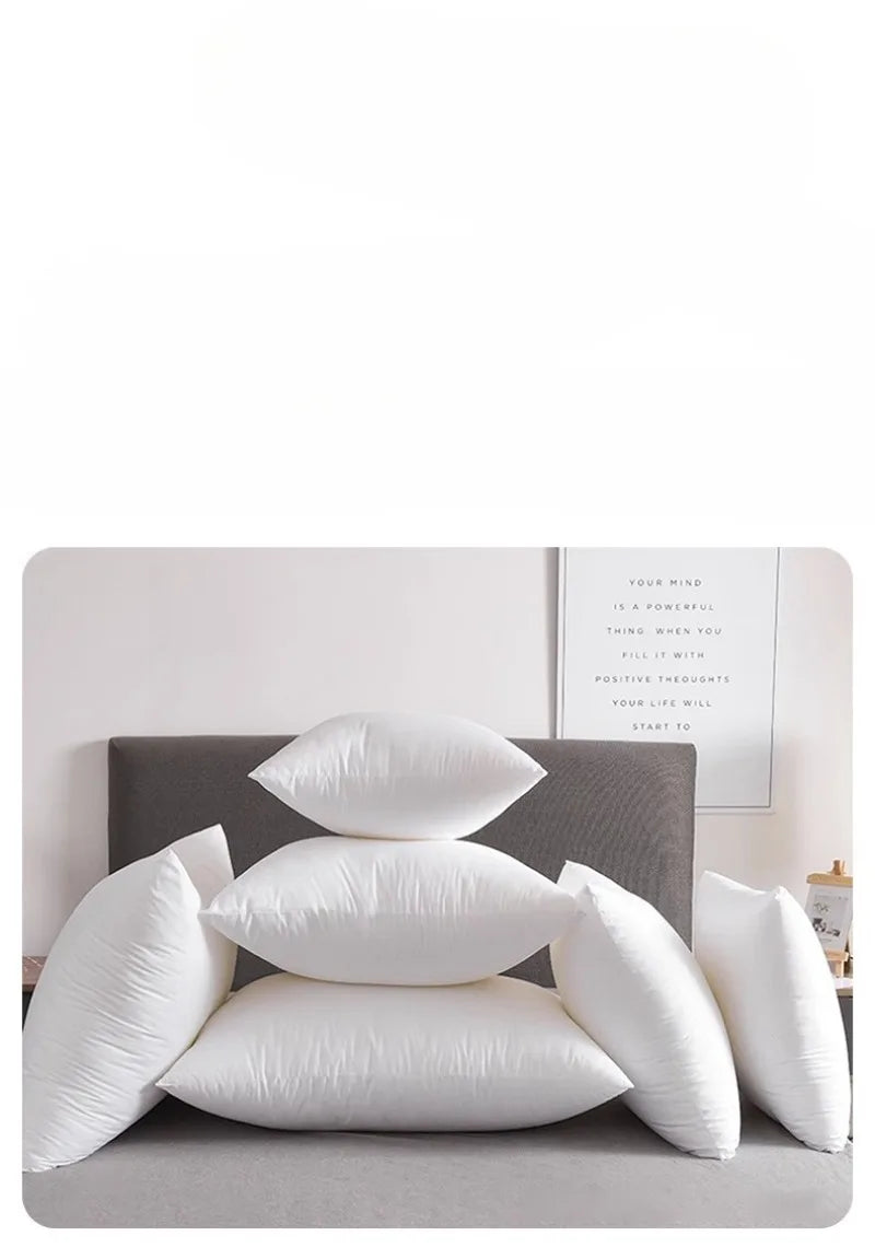 cotton-core square polyester neck pillow