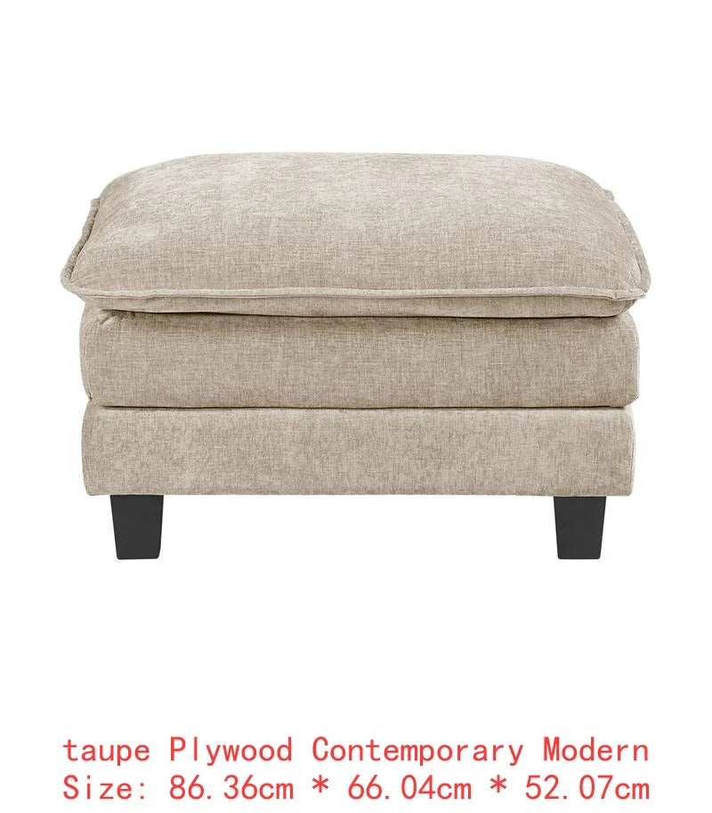 Plush Cenille Modular Sectional Sofa Set