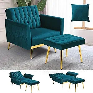 Upholstered Reclining Chair Adjustable Armrests