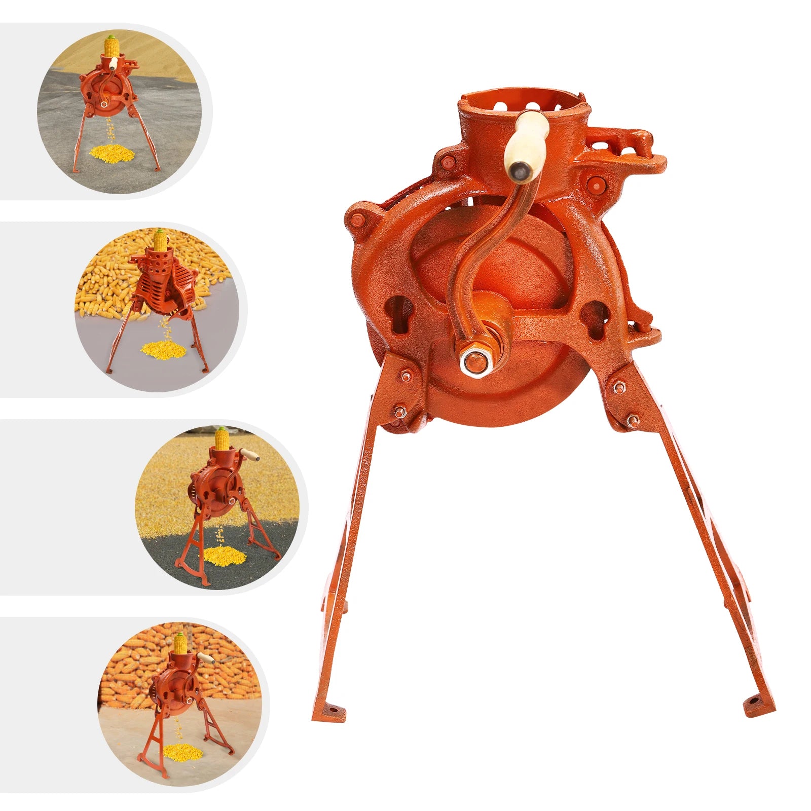 Manual Corn Thresher Hand Crank