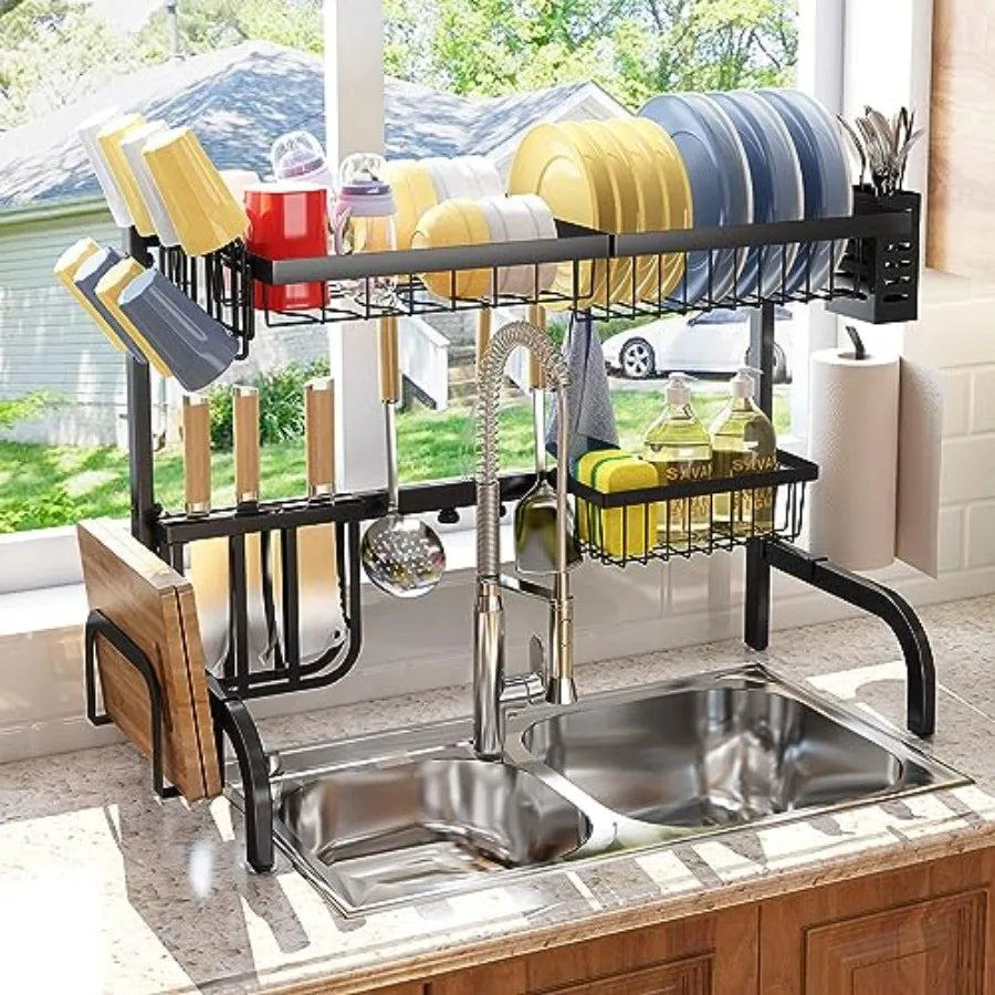 Over The Sink Dish Rack, Adjustable 25.5 to 33.5"