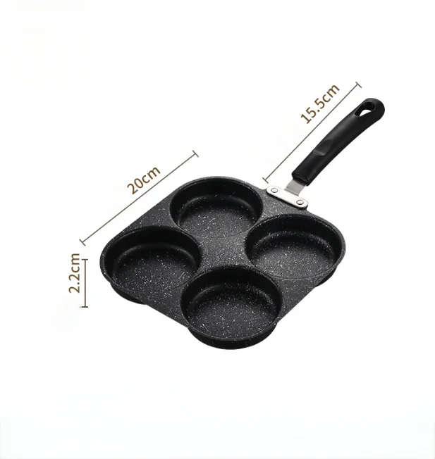 1pc Medical Stone Four-hole Omelett Pot