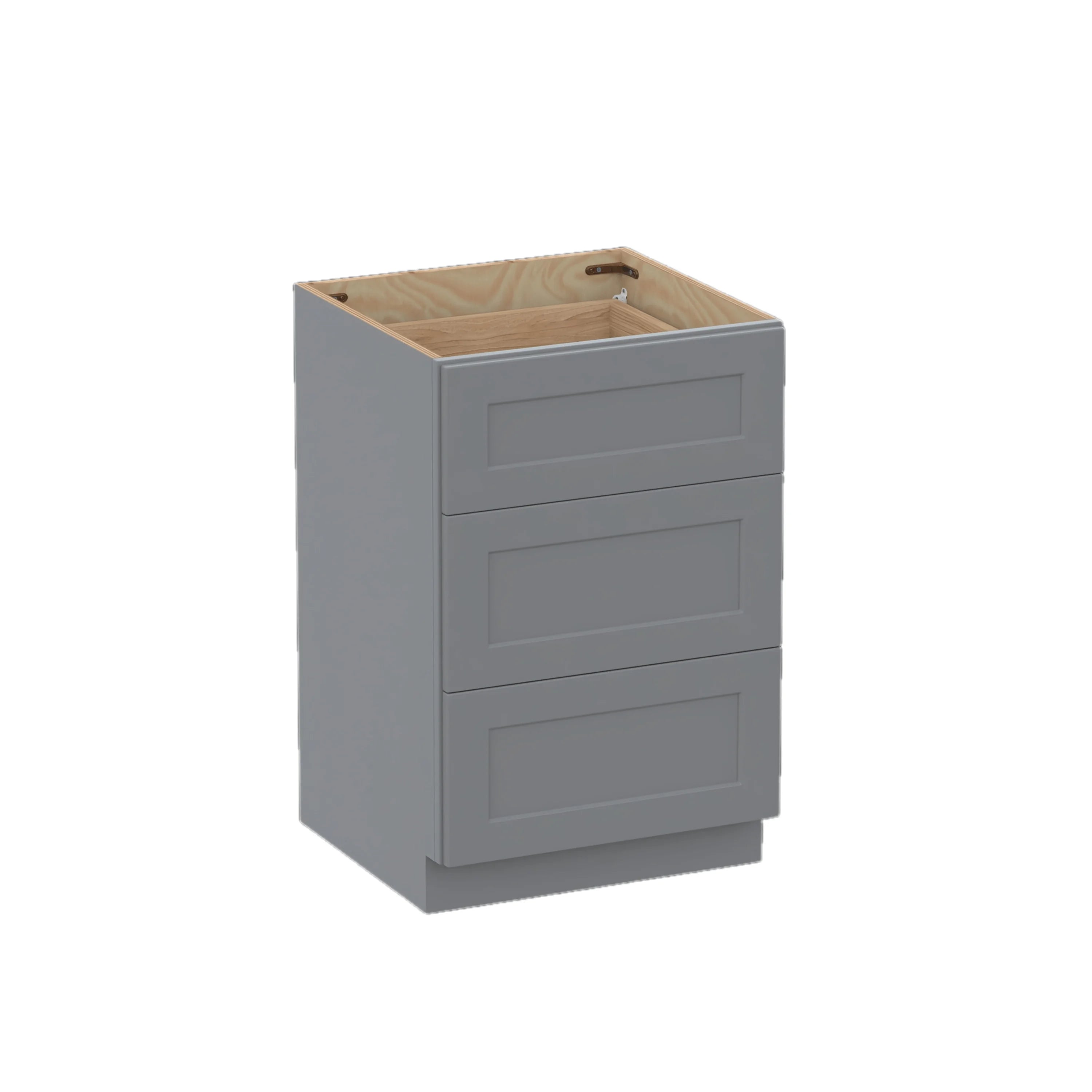 Shaker Style Base Cabinet W/3 Drawers RTA