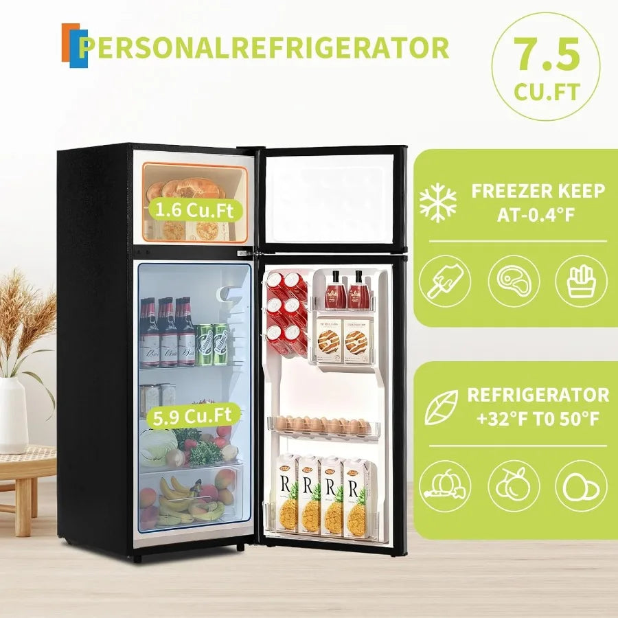 7.5 CF Refrigerator/Freezer Two Door