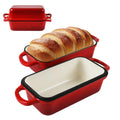 9 x 5 " Enameled Cast Iron Loaf Pan W/ Lid