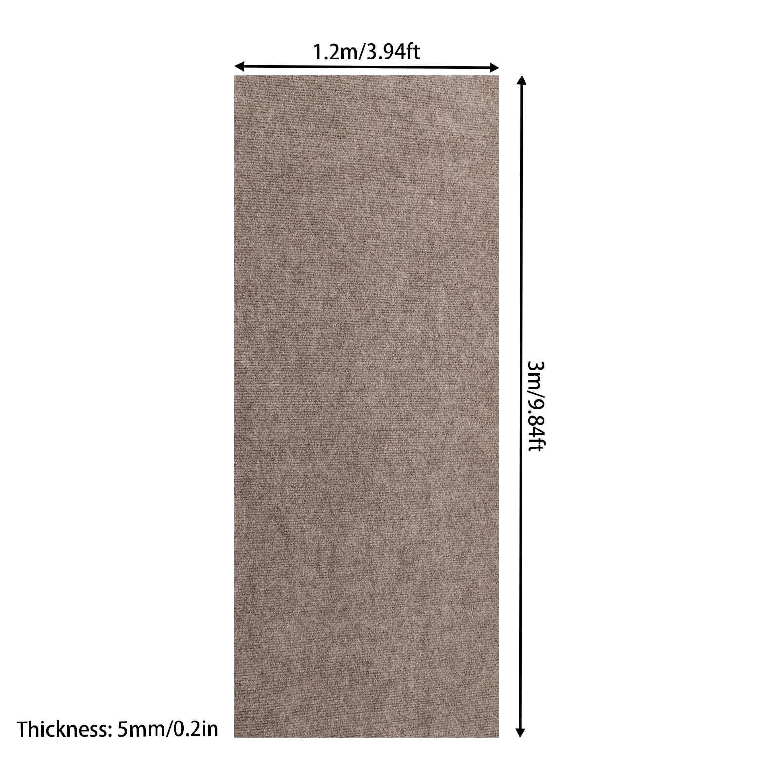 9'.6"x 4' Plush Fluffy Fuzzy Shag