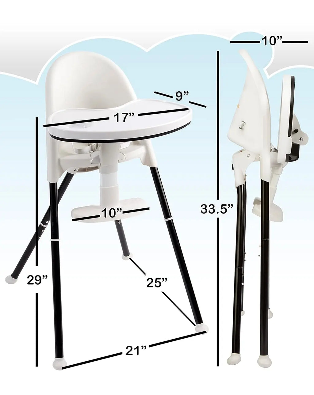 Folding Highchair & Toddler Seat