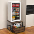 Heavy-Duty Mini Fridge Stand W/Drawer