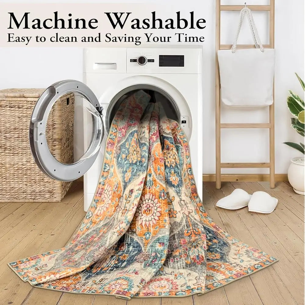 6x9 Moroccan Soft Washable Oriental Trellis