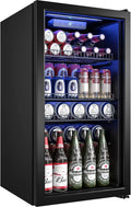 130-Can Beverage Cooler W/Glass Door,