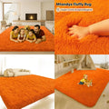 9x12 Plush Soft Fluffy Shag Orange
