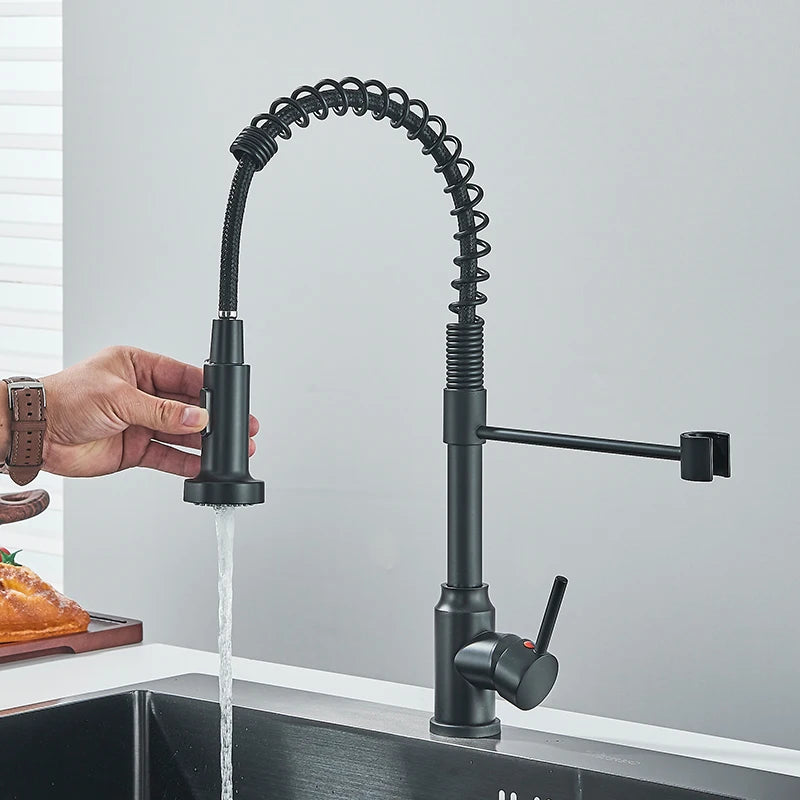 Pull Down Single Handle Mixer Tap 360° Swivel