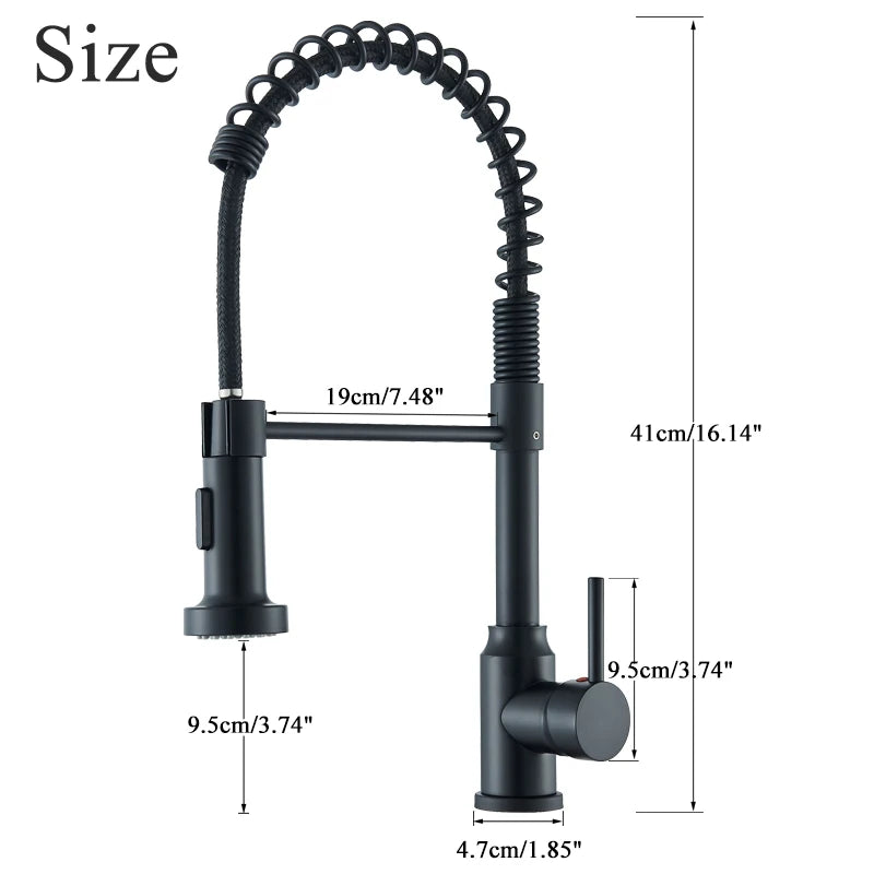 Pull Down Single Handle Mixer Tap 360° Swivel