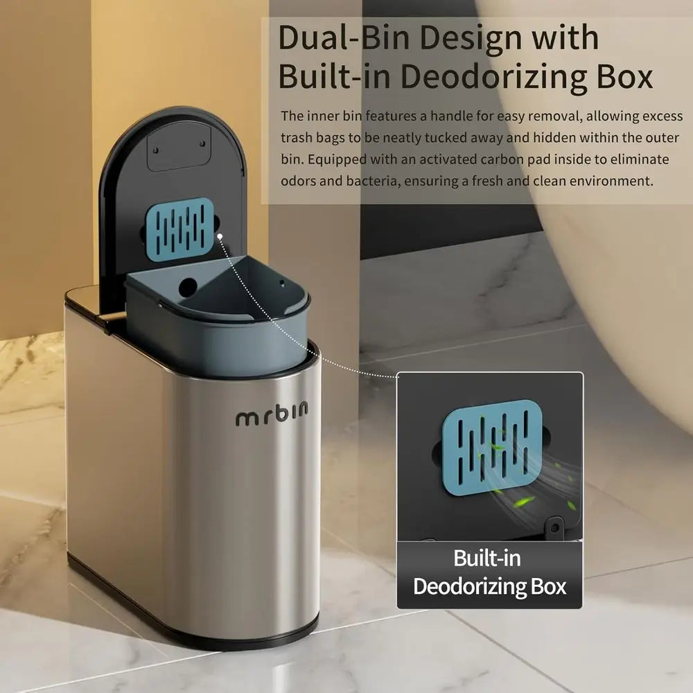 1.8 Gal Motion Sensor Can Brush Holder Set