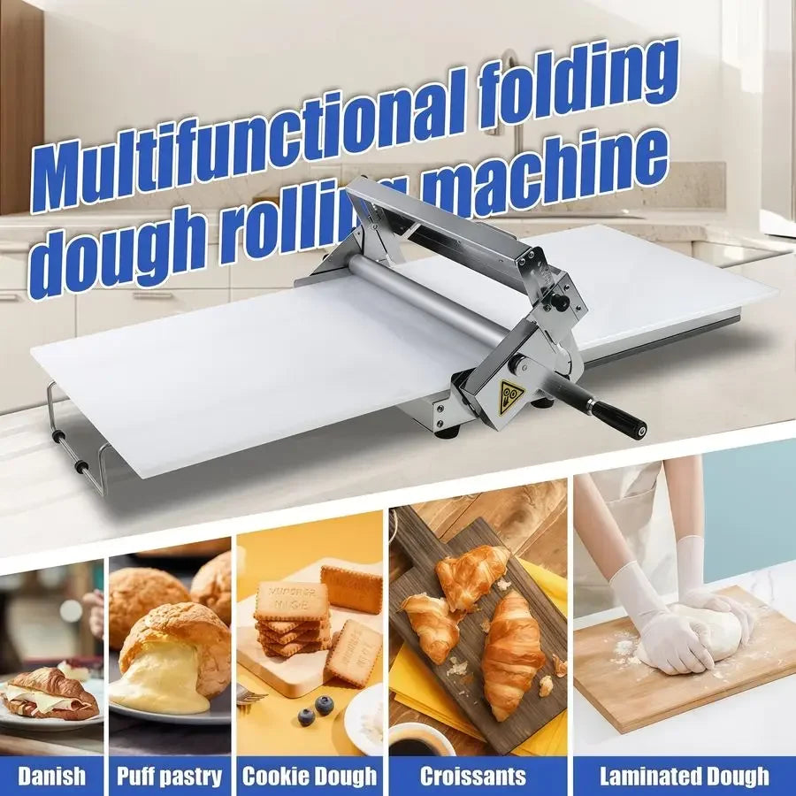 Manual Dough Sheeter, Stainless Tabletop