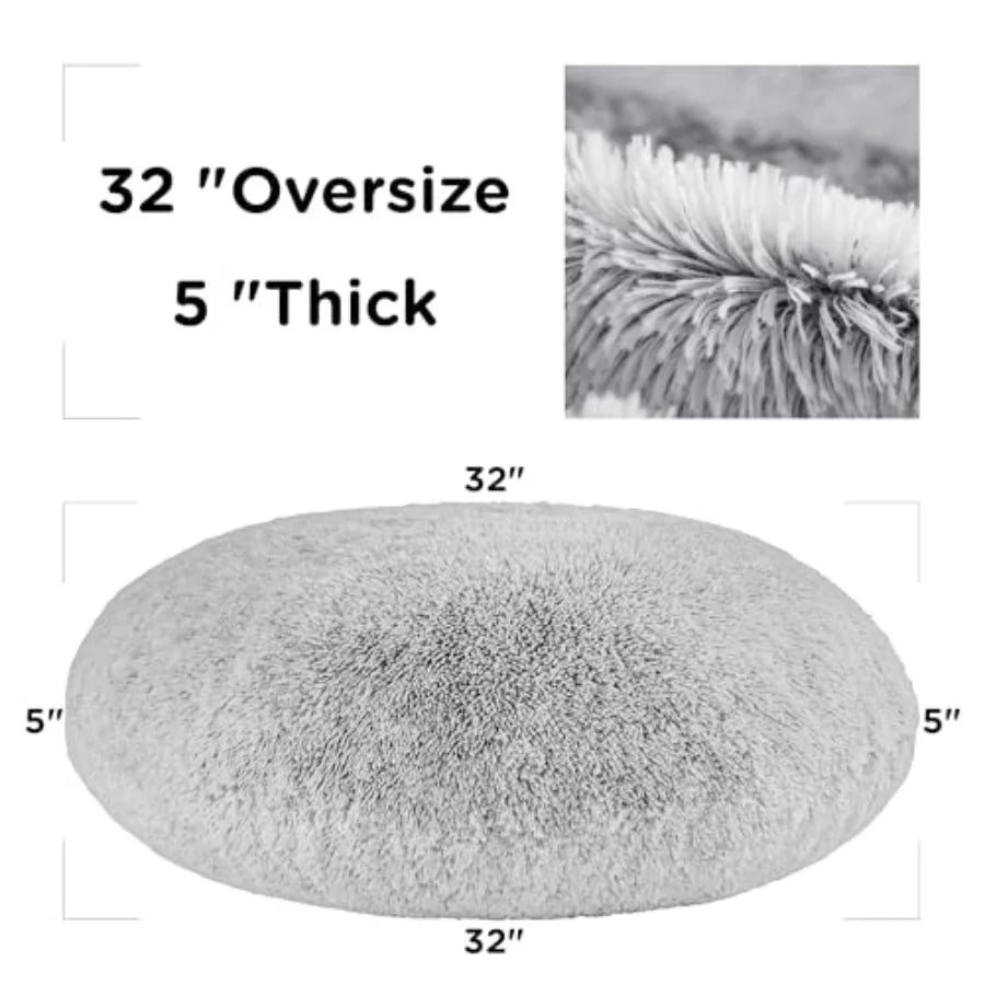 Faux Fur Fluffy Large Round