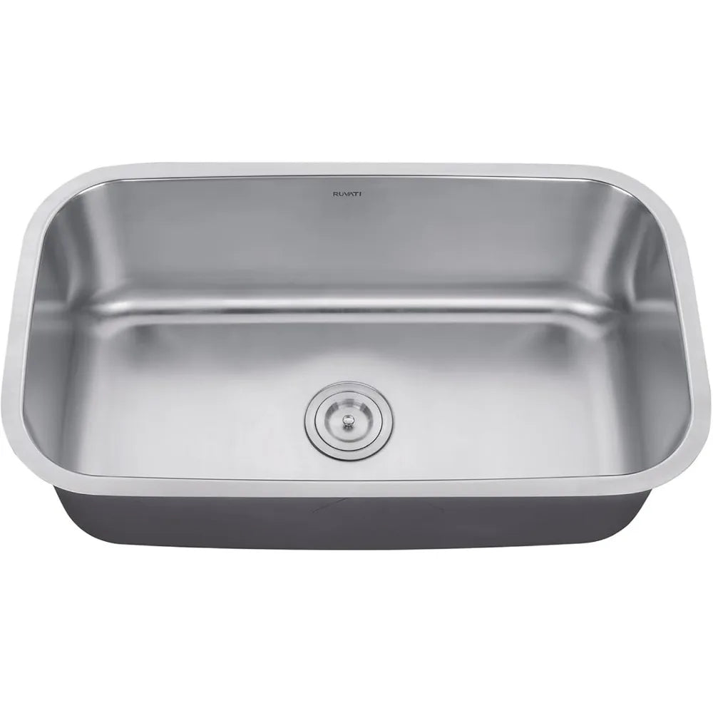 32 Inch Undermount Single Bowl16 Gauge Brushed