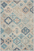 Machine Washable Geometric Rug 4x6