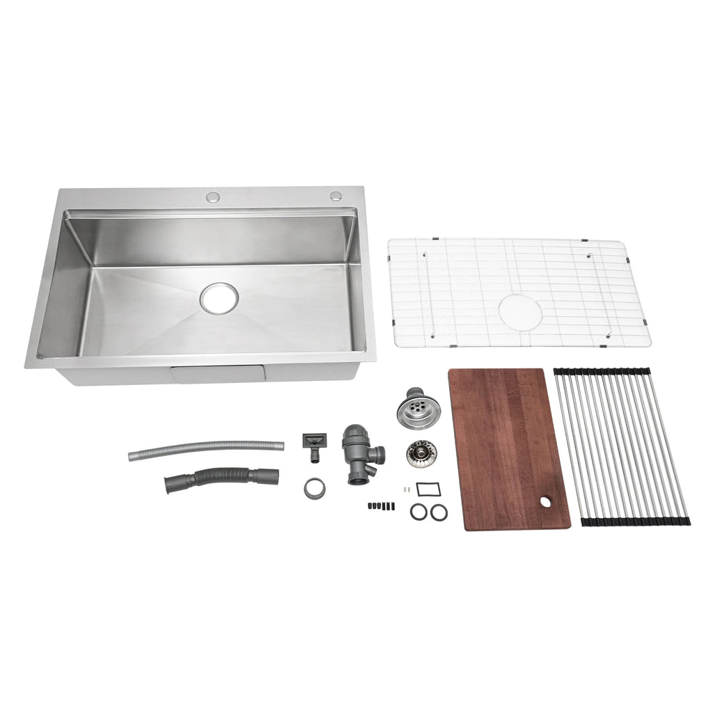 Large Stainless Drop-In 33" Homes/Restaurants