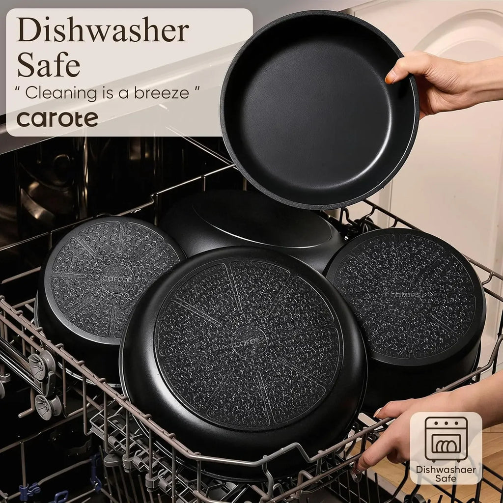 19pcs Pots and Pans Non-Stick Sets Induction