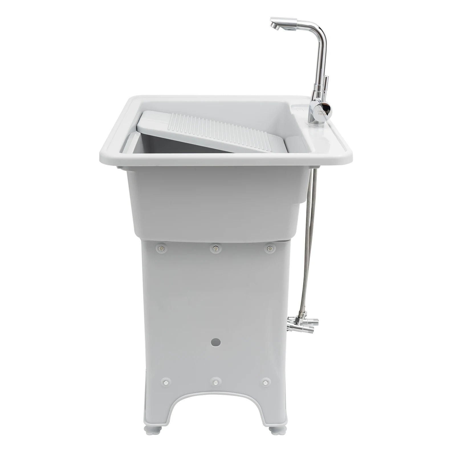 Laundry Tub, 21.65"Faucet, Removable Washboard