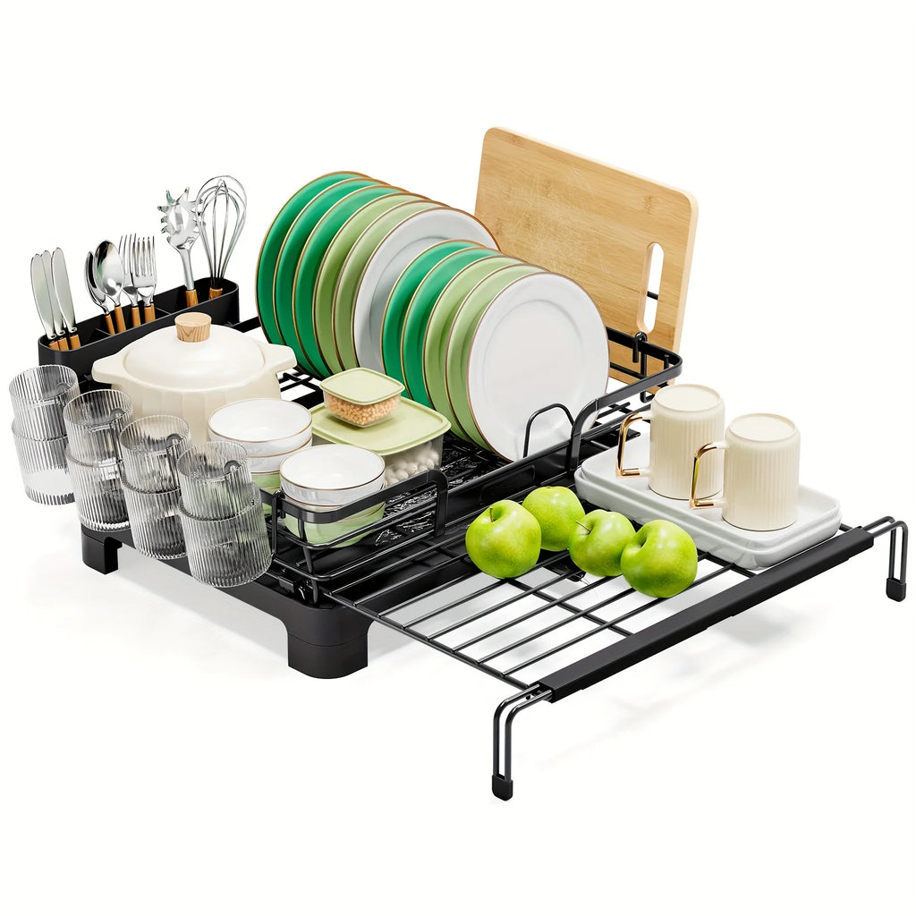 Extendable Dish Rack, 2 in 1 Multifunction
