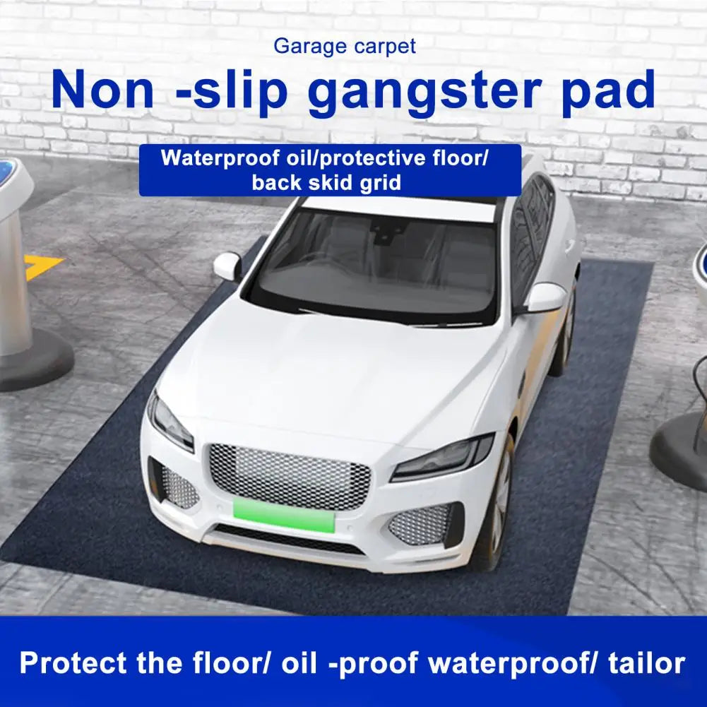 7'6"x17'4" Garage Floor Mat Dark Grey Absorbent